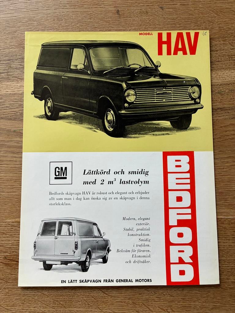 Bedford HAV Zweede brochure sheet, Boeken, Ophalen of Verzenden, Gelezen, Overige merken