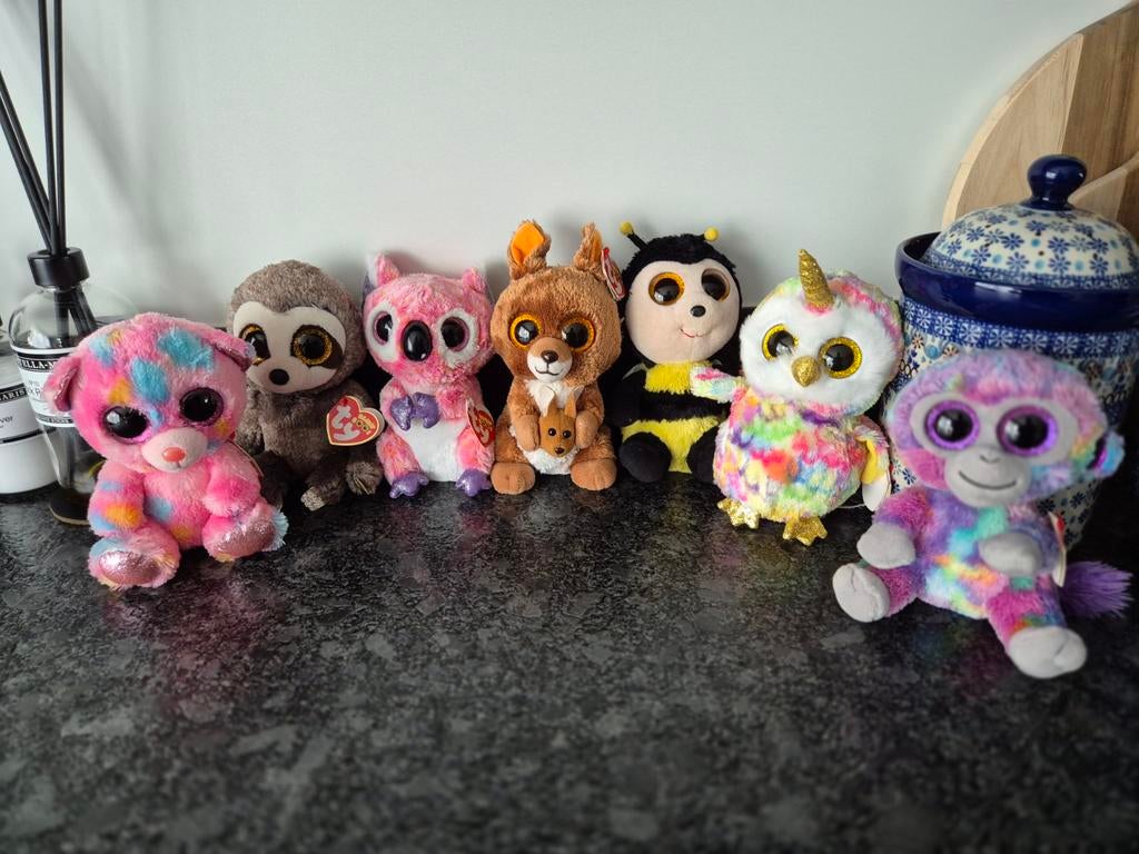 TY Beanie boos 7 stuks NIEUW, Ophalen of Verzenden, Nieuw, Overige typen