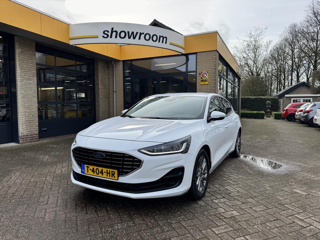 Ford Focus 1.0 EcoBoost Hybrid Titanium Climate Control Came, 125 pk, Gebruikt, Wit, Bedrijf