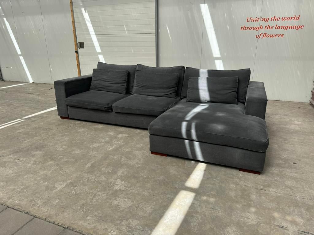 Room108 Design Hoekbank (330cm) – Stoere Look – GEREINIGD, Huis en Inrichting, Banken | Bankstellen, Gebruikt, Hoekbank, 300 cm of meer