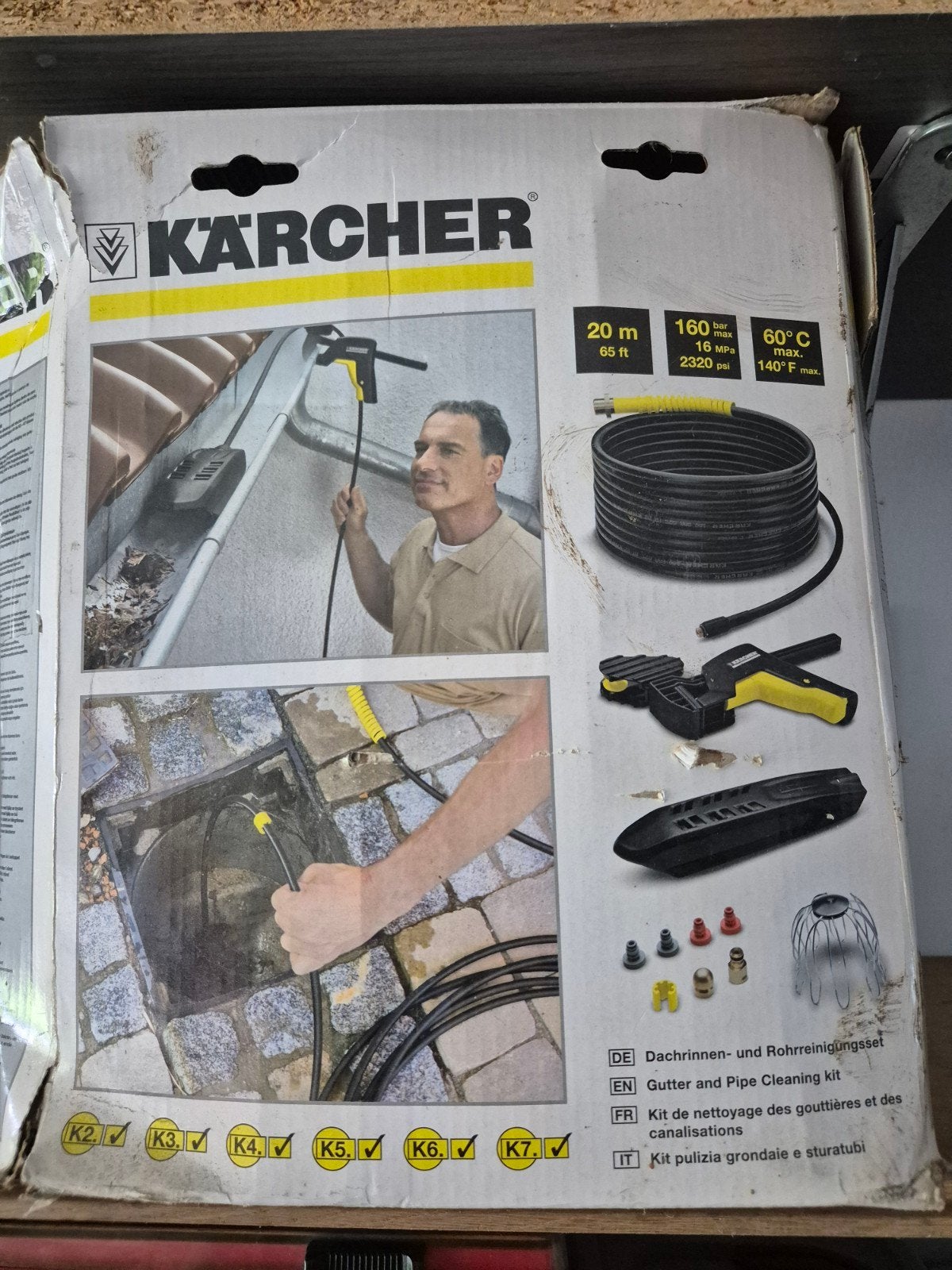 Kärcher reinigingsset met terras- en gootreiniger, Ophalen of Verzenden, Zo goed als nieuw, Overige typen