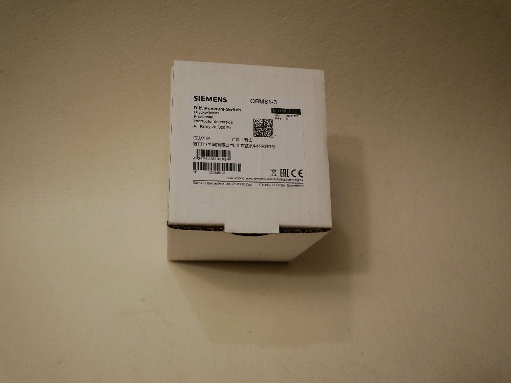 Siemens QBM81-3 Drukverschilschakelaar voor lucht (nieuw), Ophalen of Verzenden, Nieuw