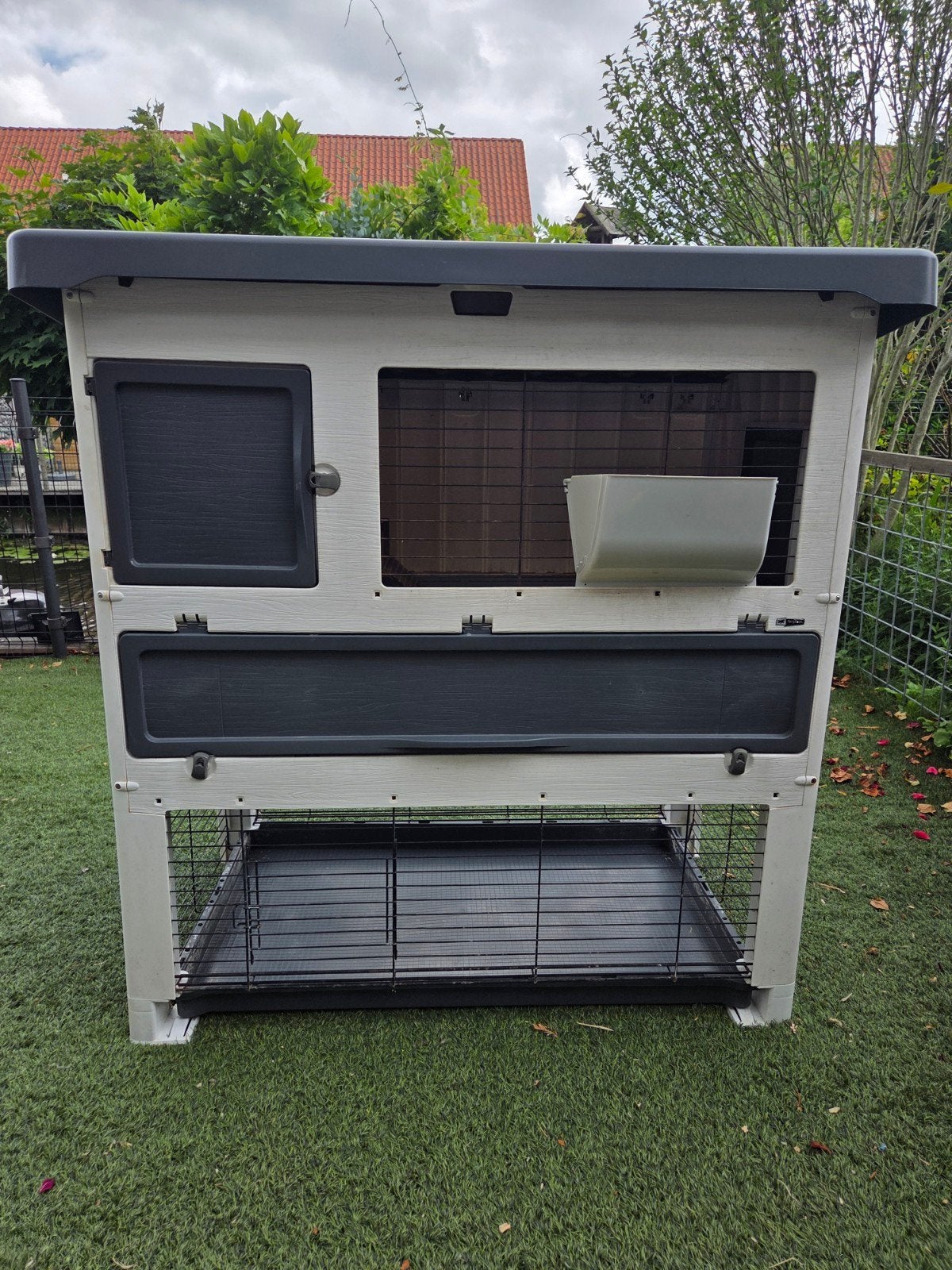 Ferplast konijnenhok grand lodge 120 plus, Dieren en Toebehoren, Ophalen, 110 cm of meer, Hok, 90 cm of meer