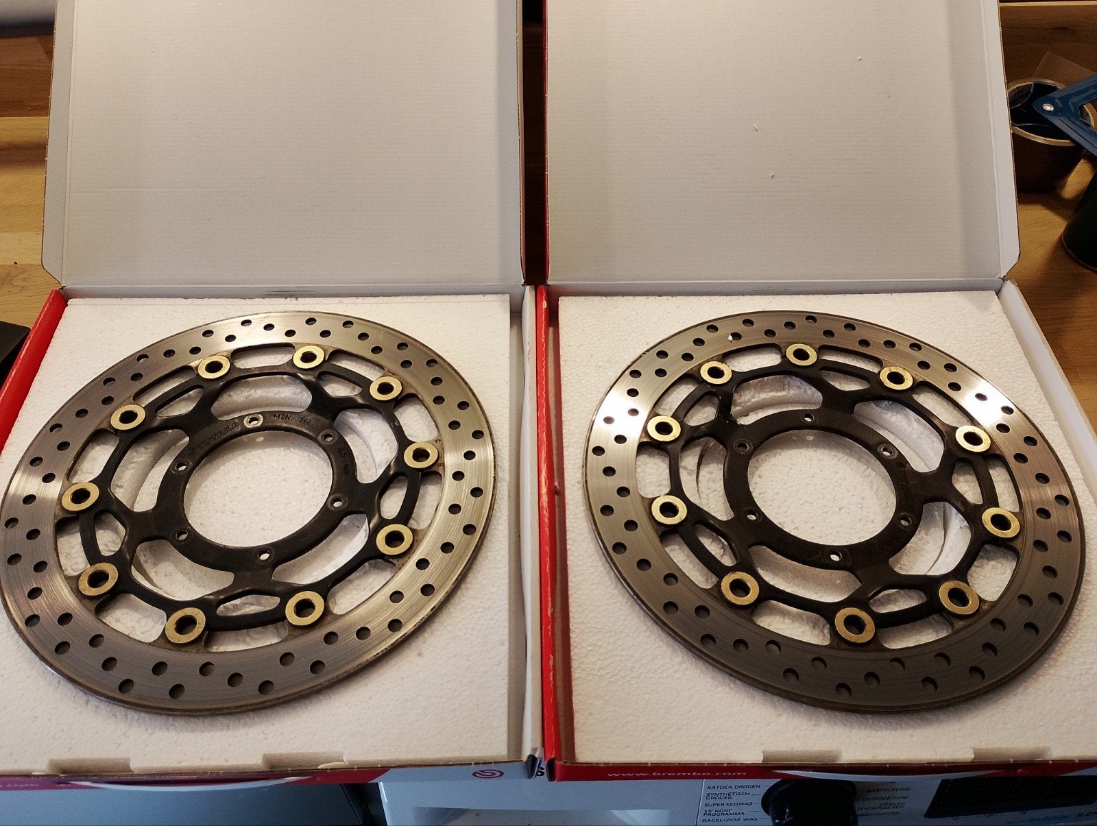 Honda CBR600RR remschijven PC37, Ophalen of Verzenden, Gebruikt