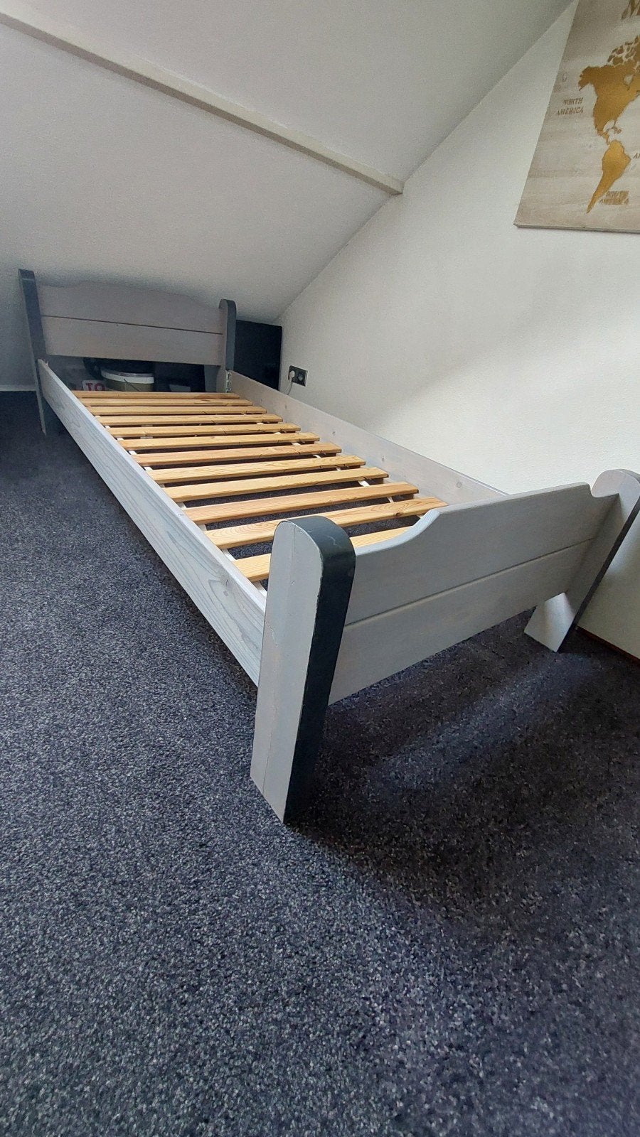 1 persoonsbed 80x190, Huis en Inrichting, Ophalen, Eenpersoons, 190 cm of minder, 80 cm