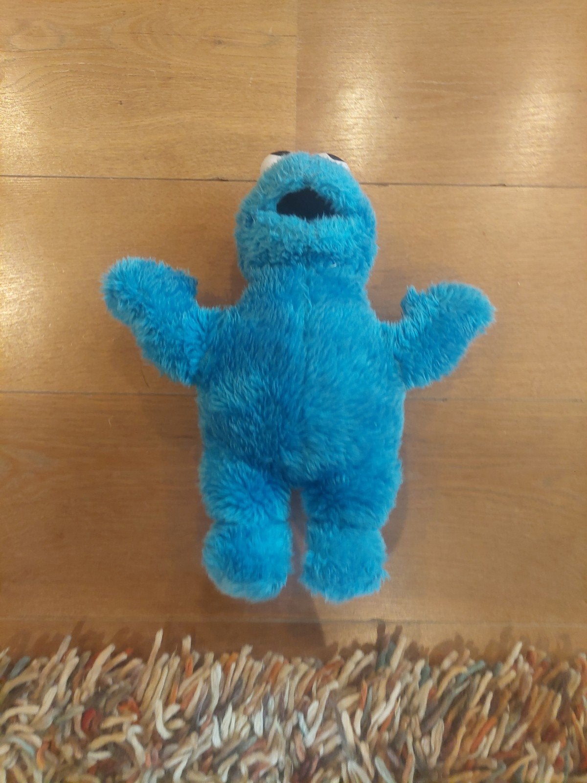 blauwe koekiemonster knuffel, Ophalen of Verzenden, Gebruikt, Overige typen