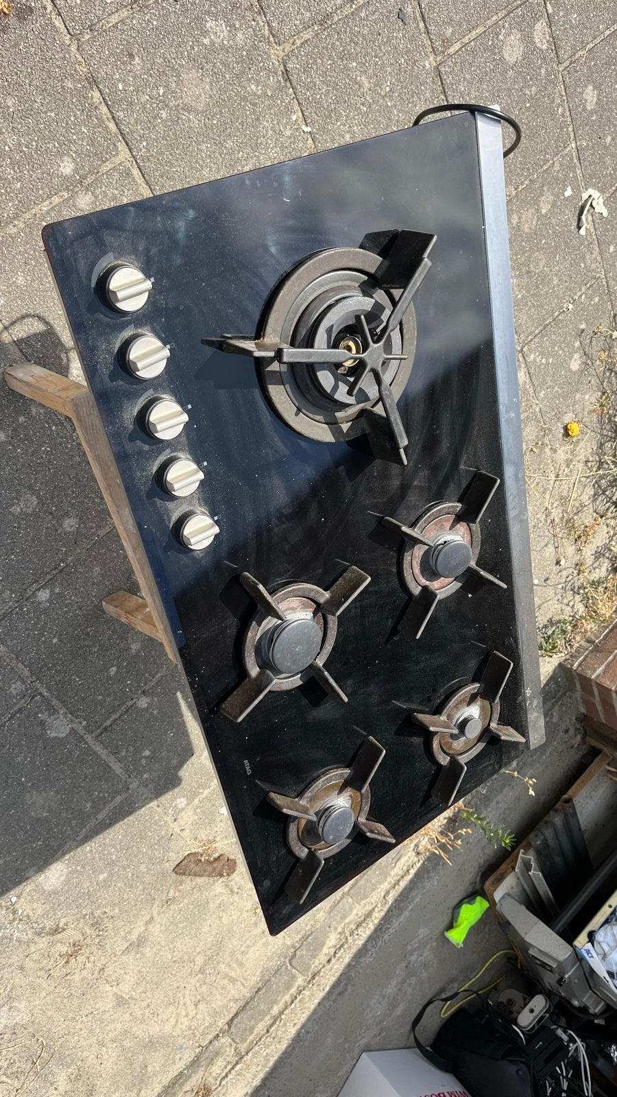 ATAG HG51 1MXA25NL/A3. ATAG 5-pits gasfornuis 90cm, Gebruikt, Ophalen of Verzenden, Inbouw, Gas