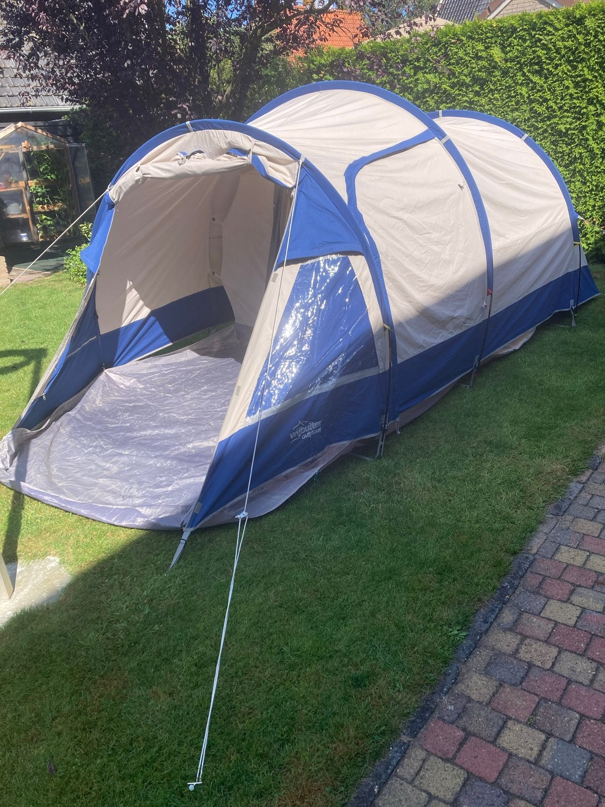 Gebruikte waterdichte tent met nieuwe boogstokken, Ophalen of Verzenden, Gebruikt, Tot en met 2