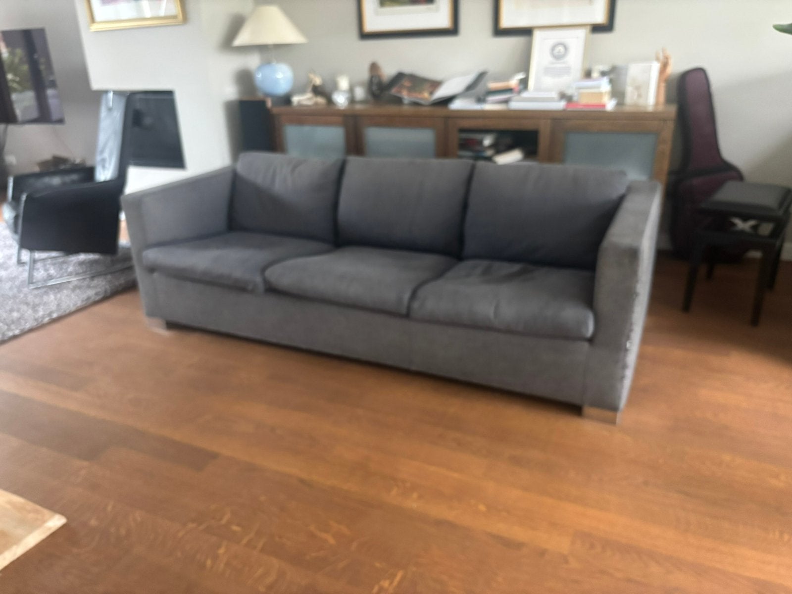 Minotti Bank (Italiaans topmerk!) W 216 x D 96 H 63, Huis en Inrichting, Banken | Bankstellen, Ophalen, Overige materialen, Gebruikt