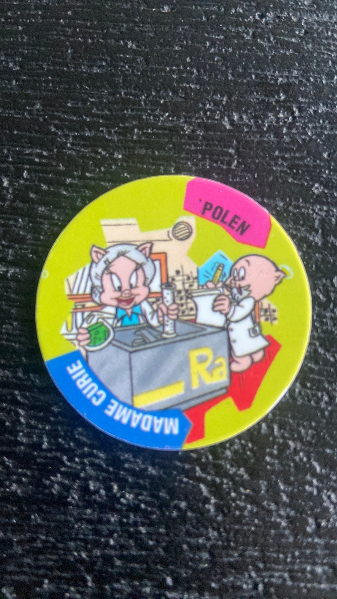 Flippo Porky Pig #167 “punt voor Polen” misprint, Ophalen of Verzenden, World, Losse flippo's