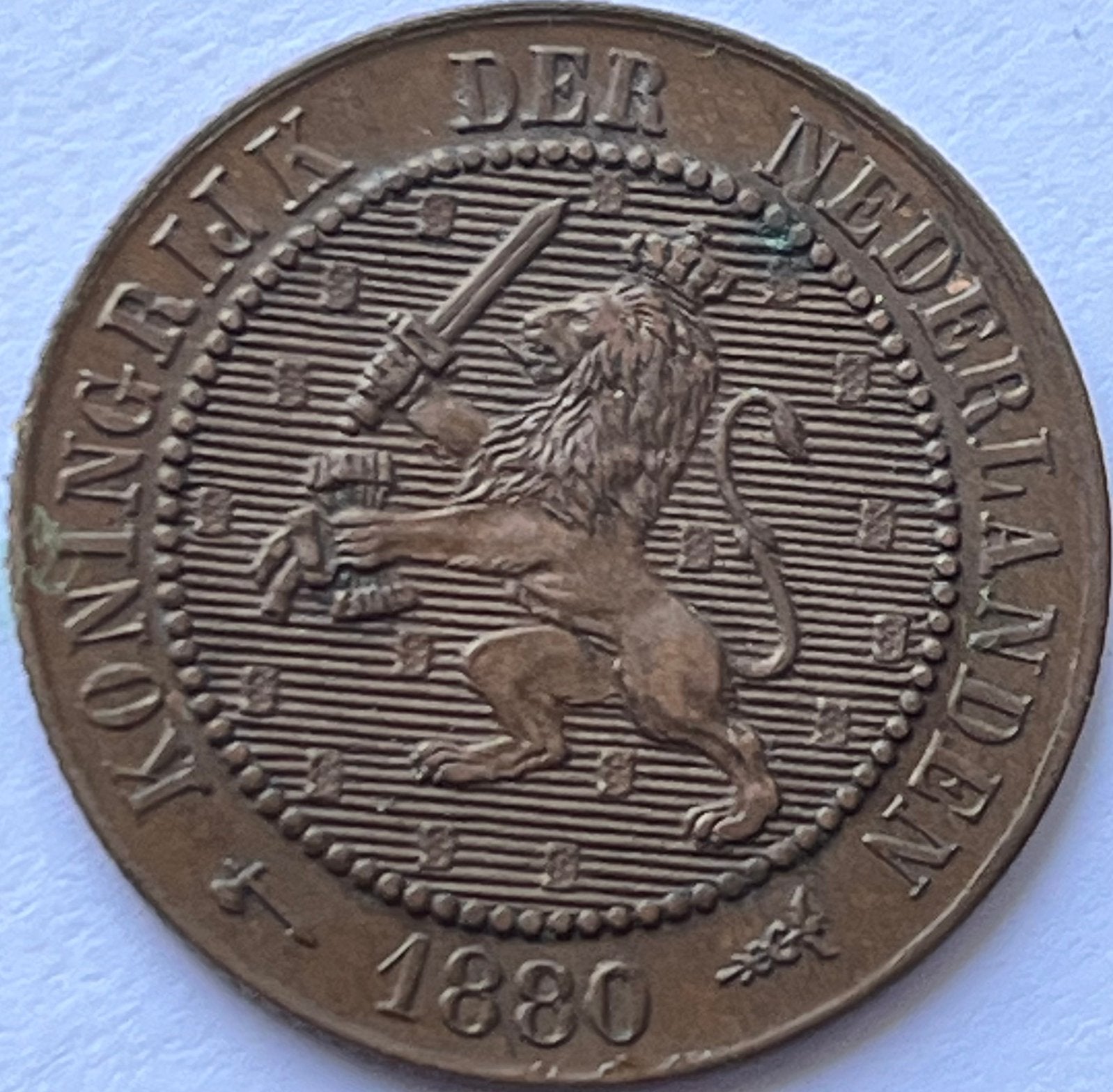 Hele mooie 2,5 cent 1880, Postzegels en Munten, Ophalen of Verzenden, Koning Willem III, Overige waardes, Losse munt