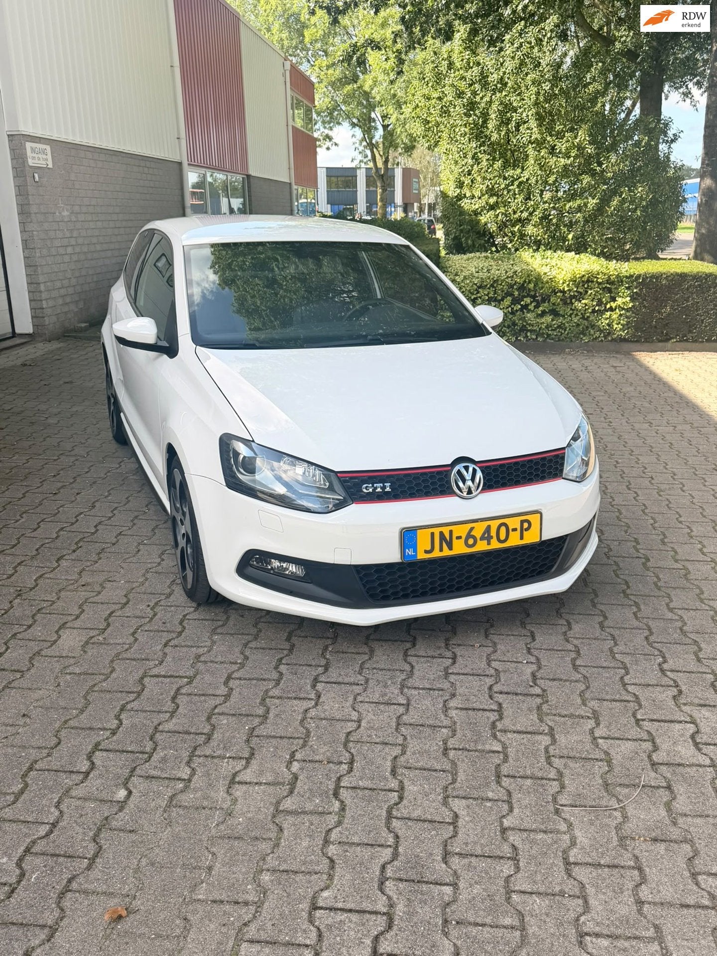 Volkswagen Polo 1.4 TSI GTI, Auto's, Euro 5, Zwart, 4 cilinders, Wit