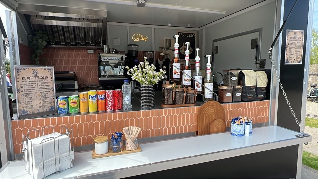Complete barista, koffiebar, foodtruck, foodtrailer, koopje!, Ophalen of Verzenden