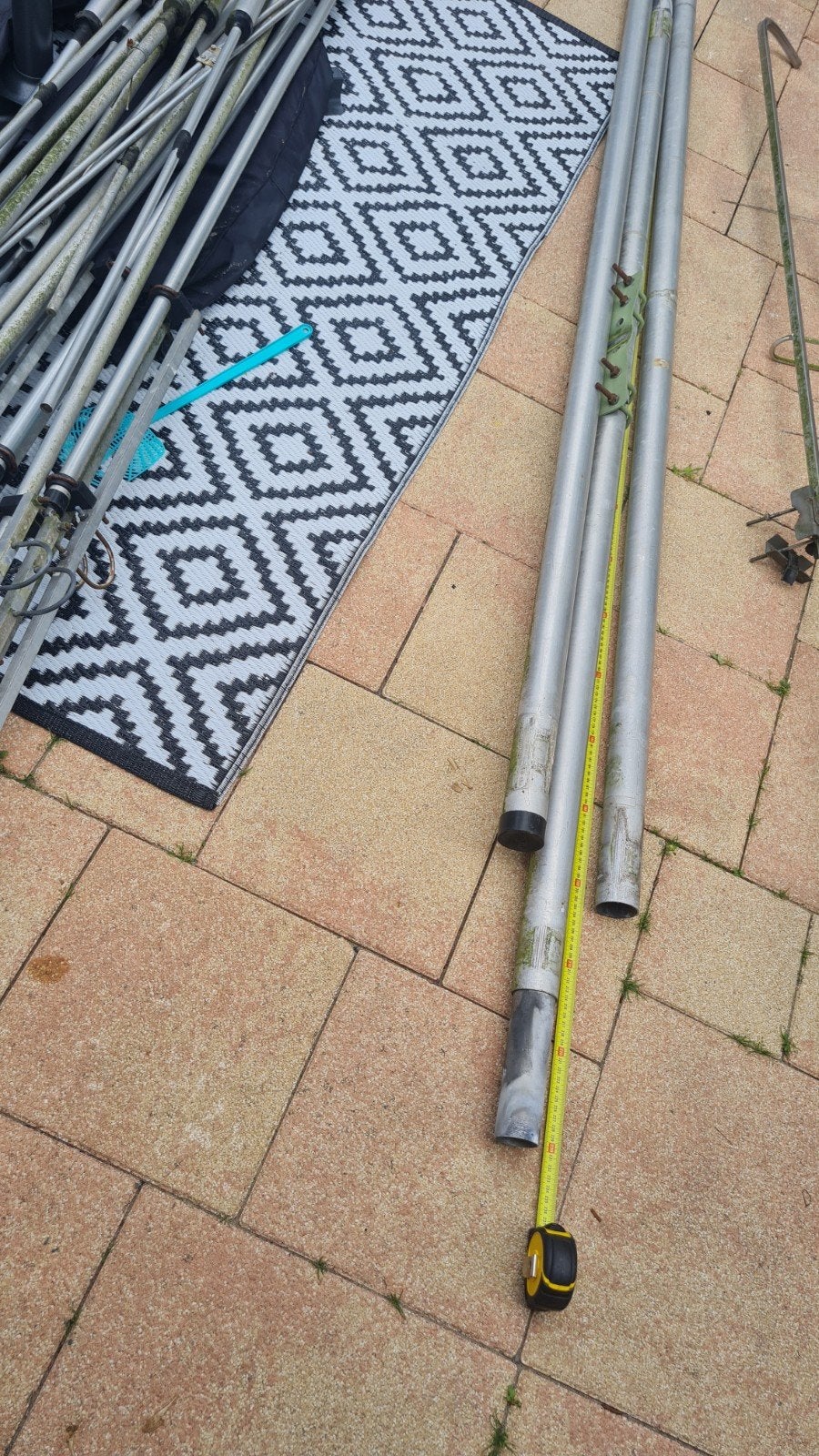 Aluminium mastbuizen, 6.20m, 2mm dikte, in elkaar schuifbaar, Ophalen, 6 meter of meer, Overige typen, Aluminium