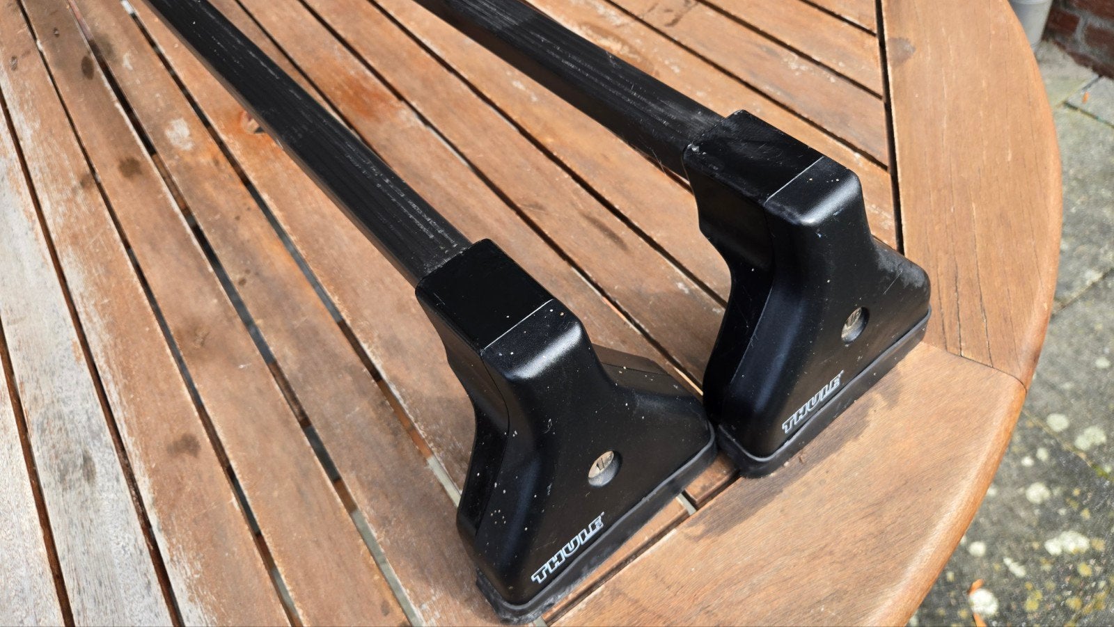Thule dakdragers T-profiel VW Touareg I / Porsche Cayenne, Auto diversen, Ophalen, Gebruikt