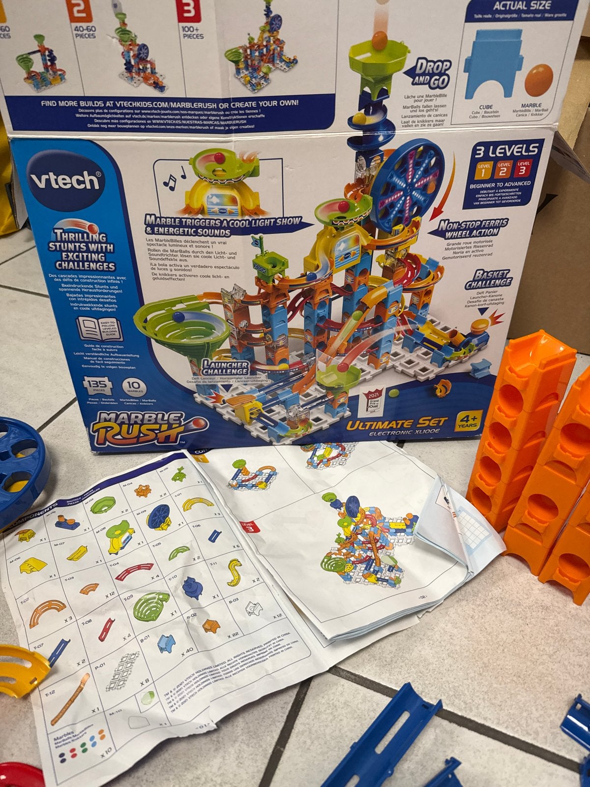VTech Marble Rush Ultimate Set knikkerbaan, Ophalen of Verzenden, Zo goed als nieuw, Overige merken