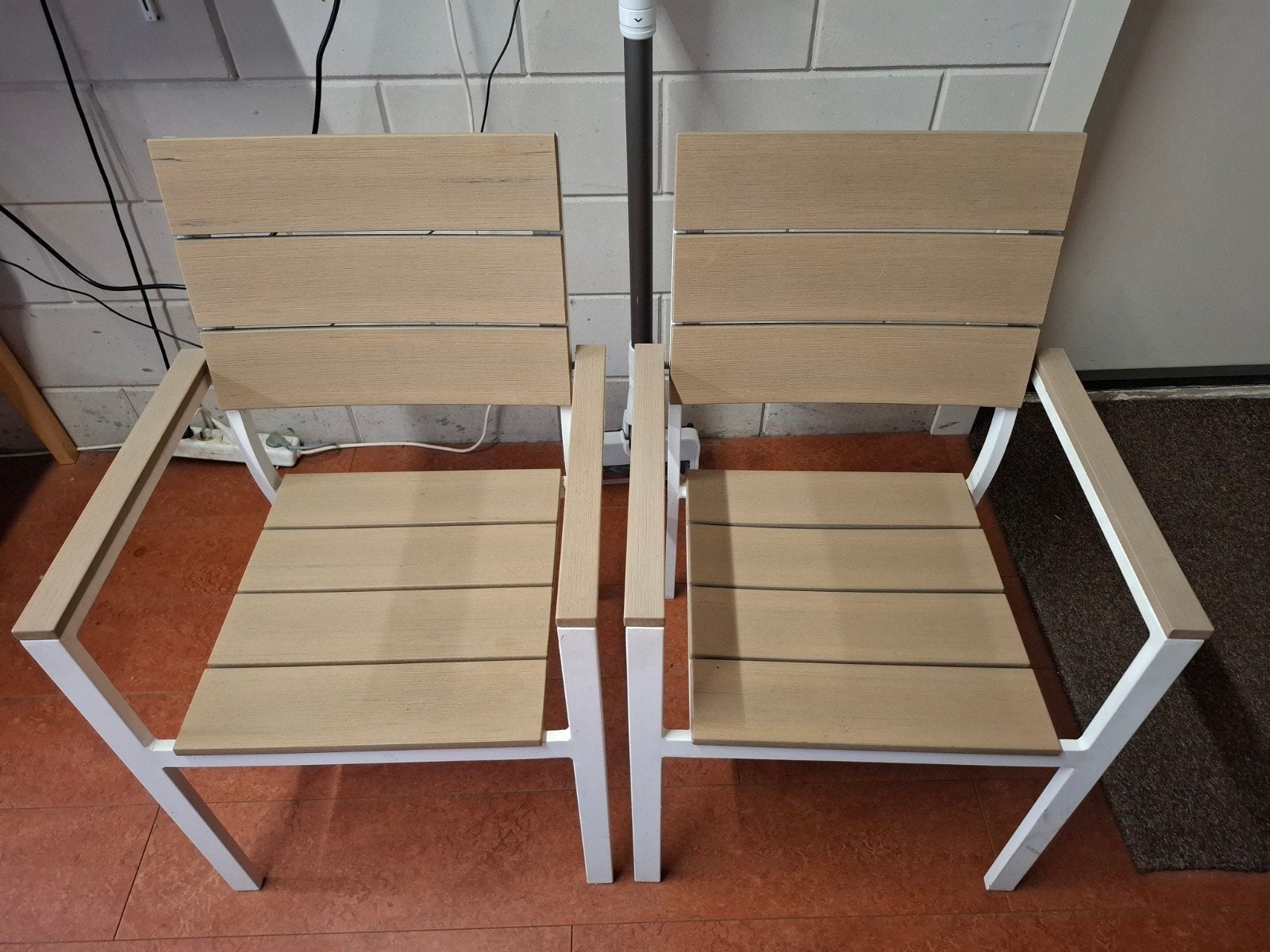 Intenso Tuinstoel - Aluminium en Hout, Ophalen, Gebruikt, Aluminium