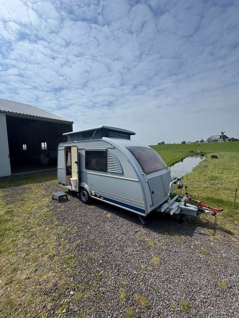 Kip Kompakt 37 EKV met hefdak, mover en luifel, Caravans en Kamperen, Kip, Hefdak, Treinzit, 750 - 1000 kg