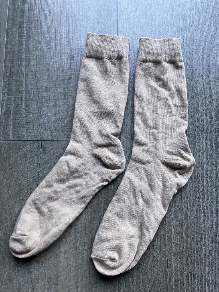 Lichtbeige sokken (maat 41-42): NIEUW, Kleding | Heren, Ophalen of Verzenden, Nieuw, Maat 39 t/m 42, Overige kleuren