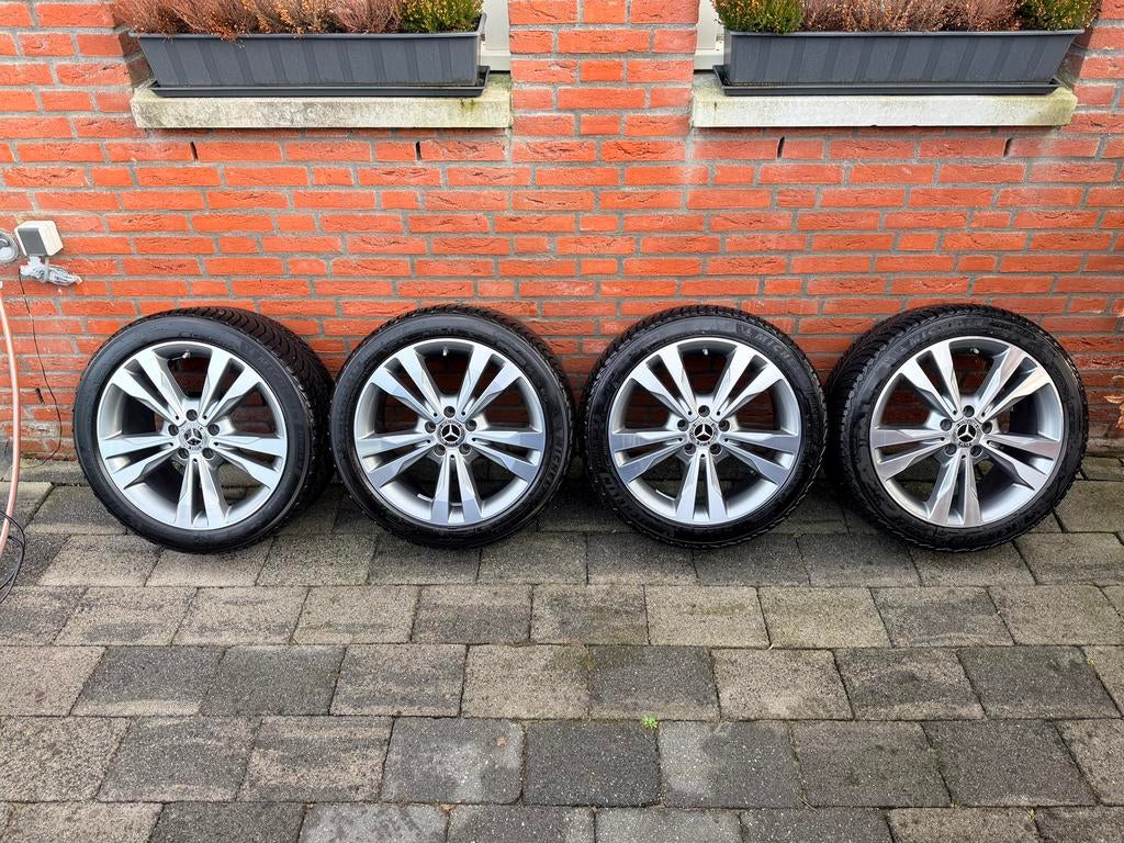 Mercedes Benz C-Klasse Michelin Pilot Alpin 5 winterbanden, Ophalen, 18 inch, Banden en Velgen, Winterbanden