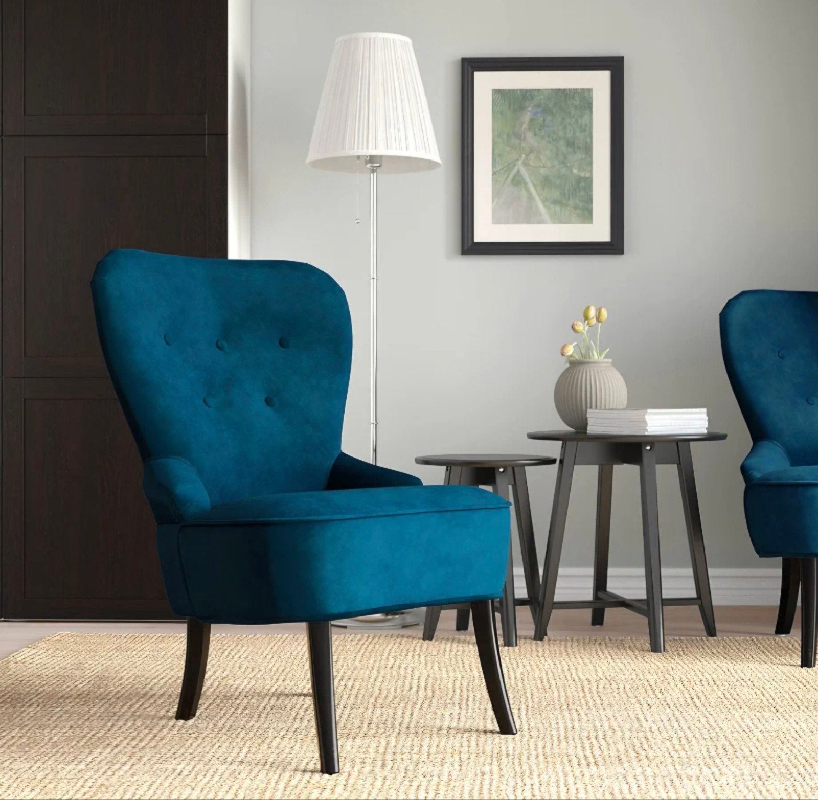 Ikea remsta fauteuil velvet, Ophalen, Eenpersoons, Minder dan 75 cm, Zo goed als nieuw