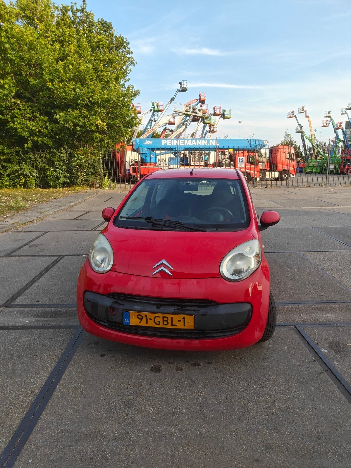 Citroën C1 1.0 3-DRS 2008 Rood, Auto's, Voorwielaandrijving, 4 stoelen, C1, 68 pk
