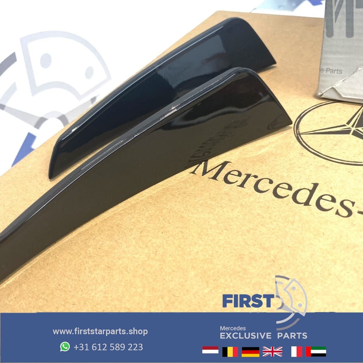 AMG AERODYNAMICA SPOILER SET VOORBUMPER L/R Mercedes A45 CLA, Gebruikt, Ophalen of Verzenden, -, -