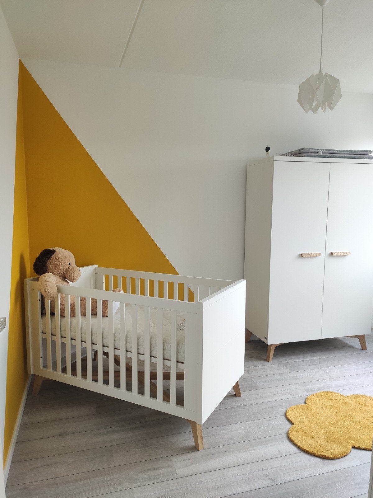 Babykamer COMPLEET met doorgroeibed, Ophalen, Gebruikt