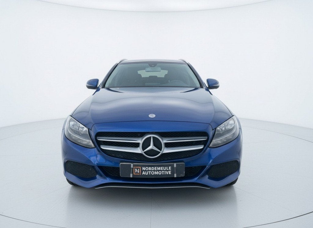 Mercedes-benz C-KLASSE 180 CDI PRESTIGE, Camera, Leder, Navi, Auto's, Gebruikt, Euro 6, 4 cilinders, Blauw