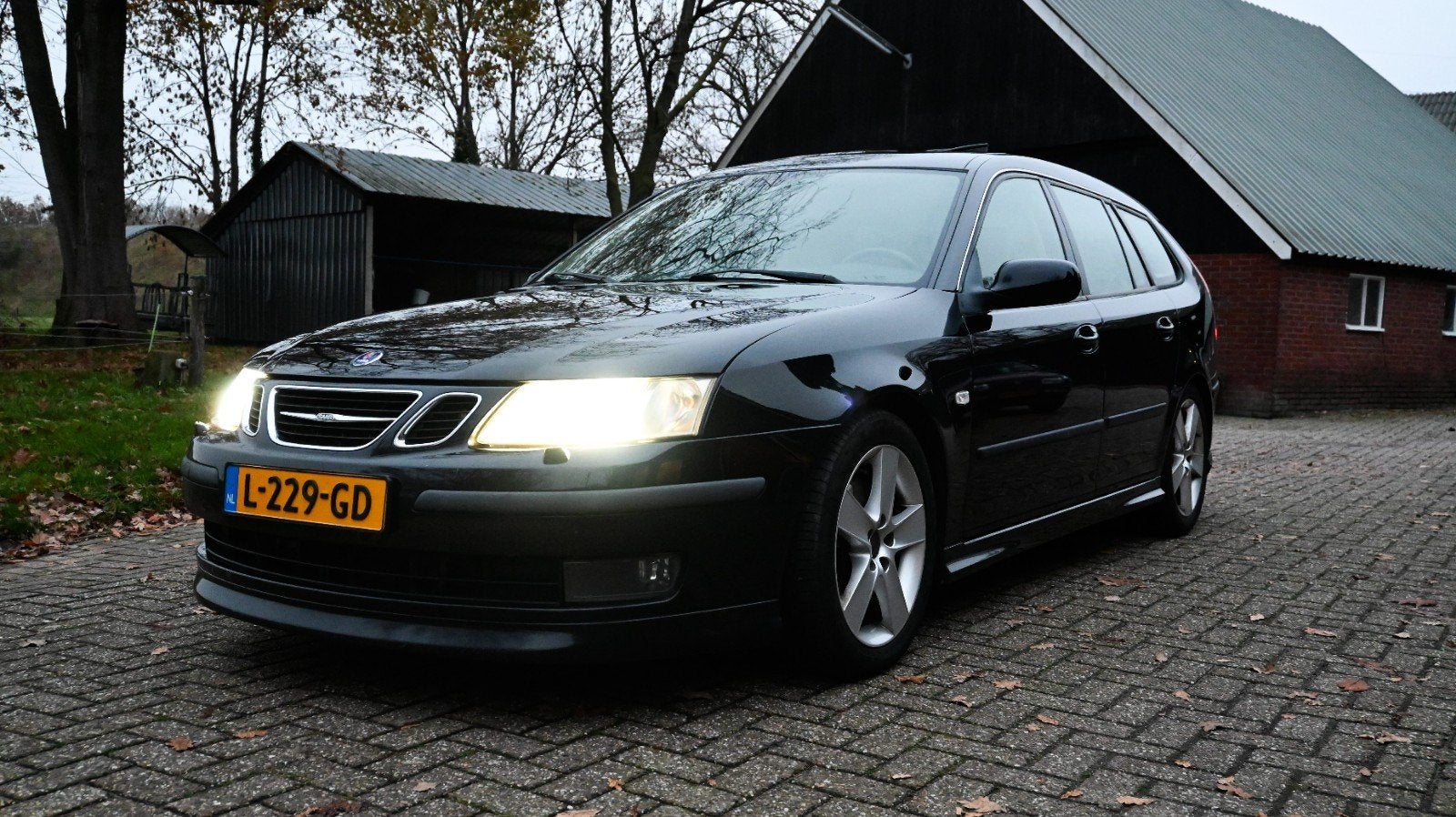 Saab 2005 Zwart, Auto's, Saab, Beige, Zwart, Leder, Stationwagon