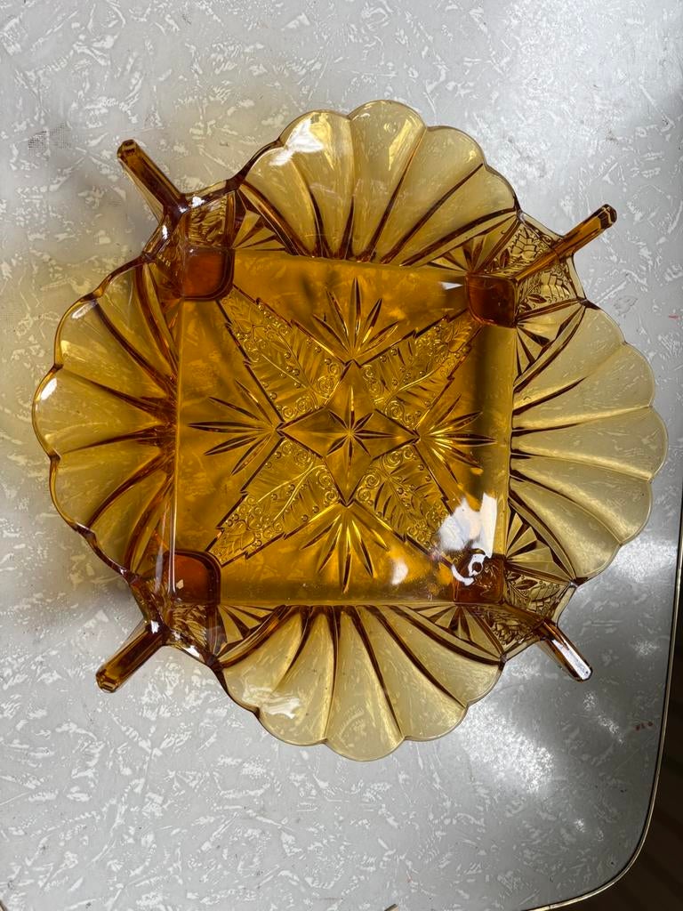 Art deco persglazen schaal, Antiek en Kunst, Ophalen