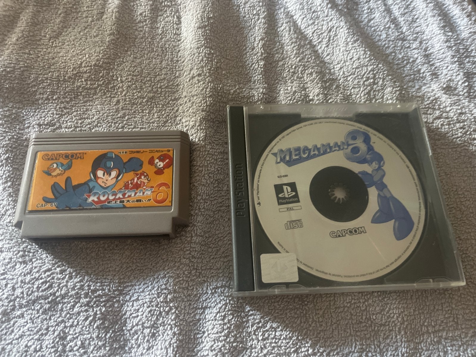 Mega Man 8 (PS1) & Rockman 6 (NES Japanse ), Gebruikt, 1 speler, Ophalen of Verzenden, Platform