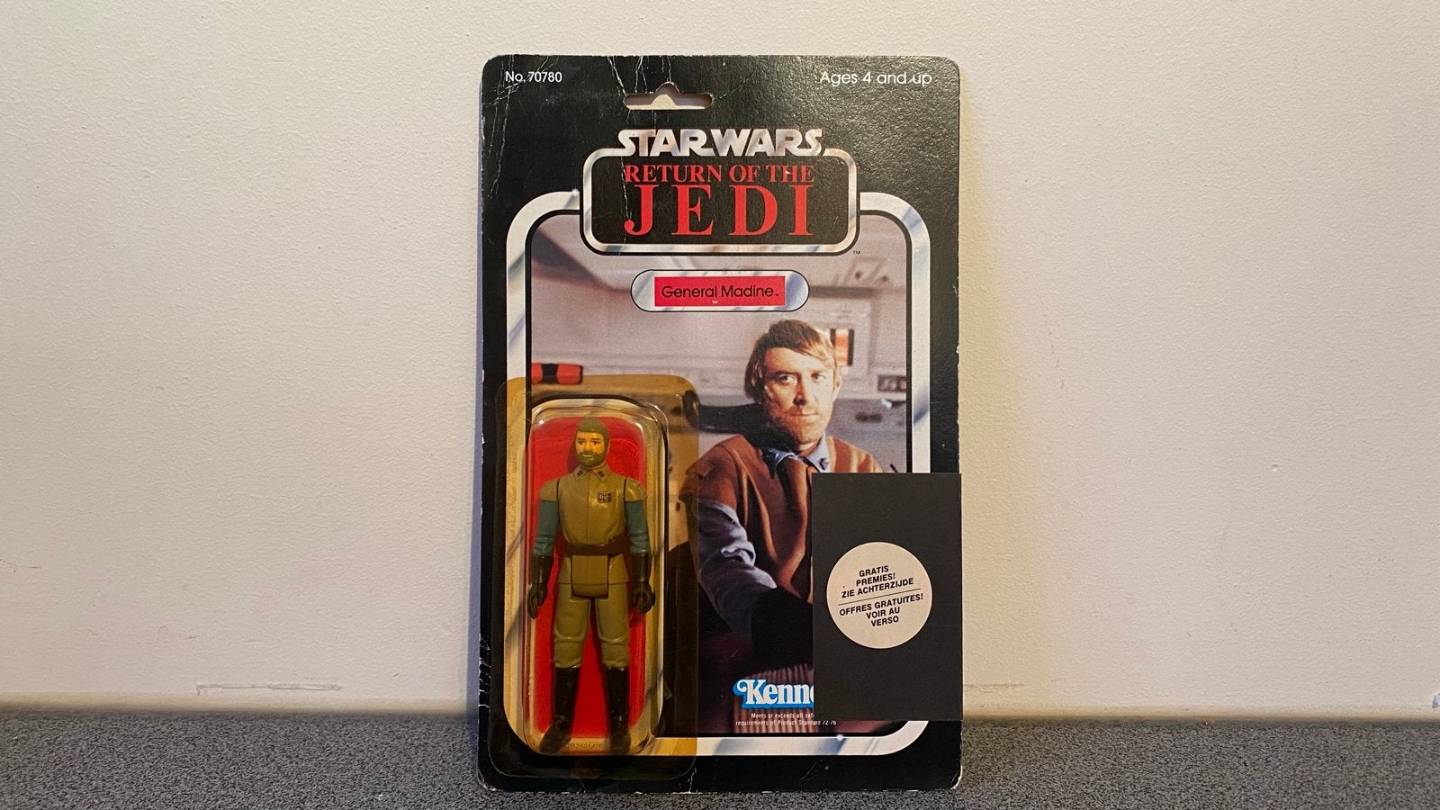 Vintage Star Wars Return of the Jedi General Madine Clipper, Ophalen, Zo goed als nieuw, Actiefiguurtje