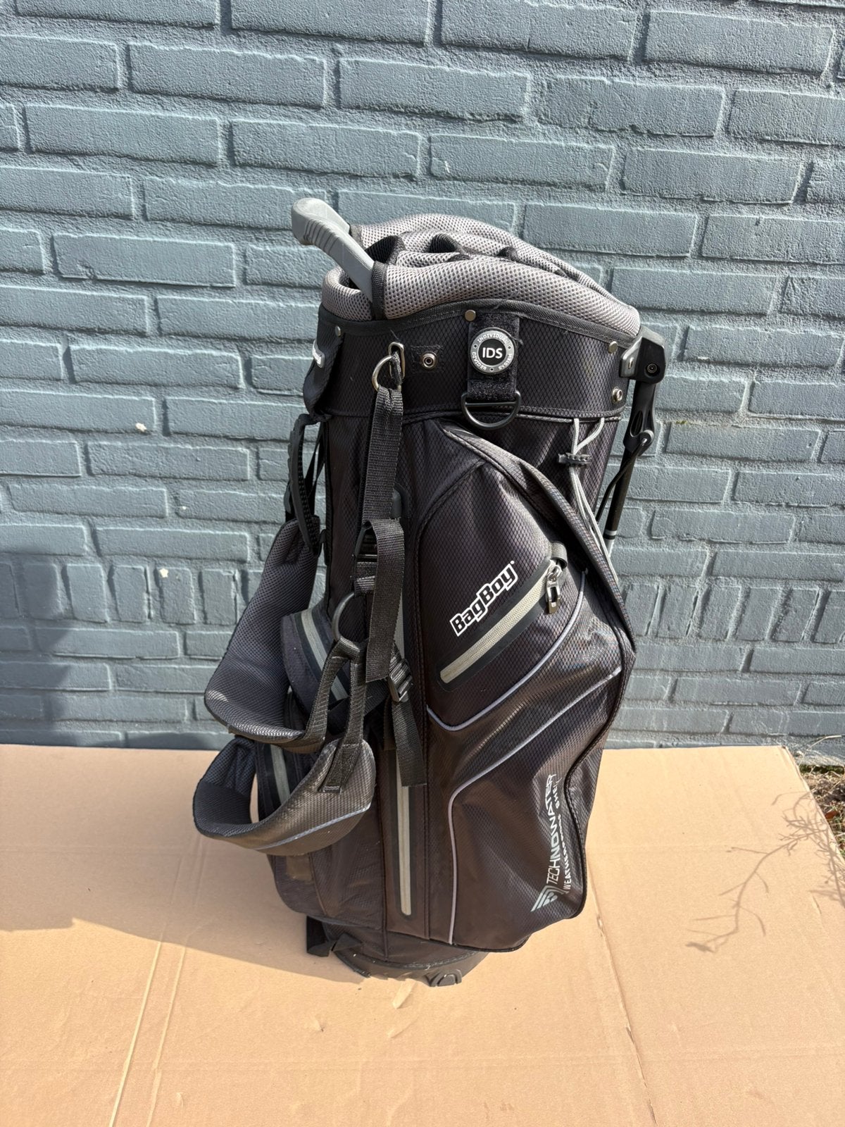 BagBoy TechnoWater Waterproof Golftas / Cartbag – Zwart, Sport en Fitness, Ophalen of Verzenden, Zo goed als nieuw, Tas, Overige merken