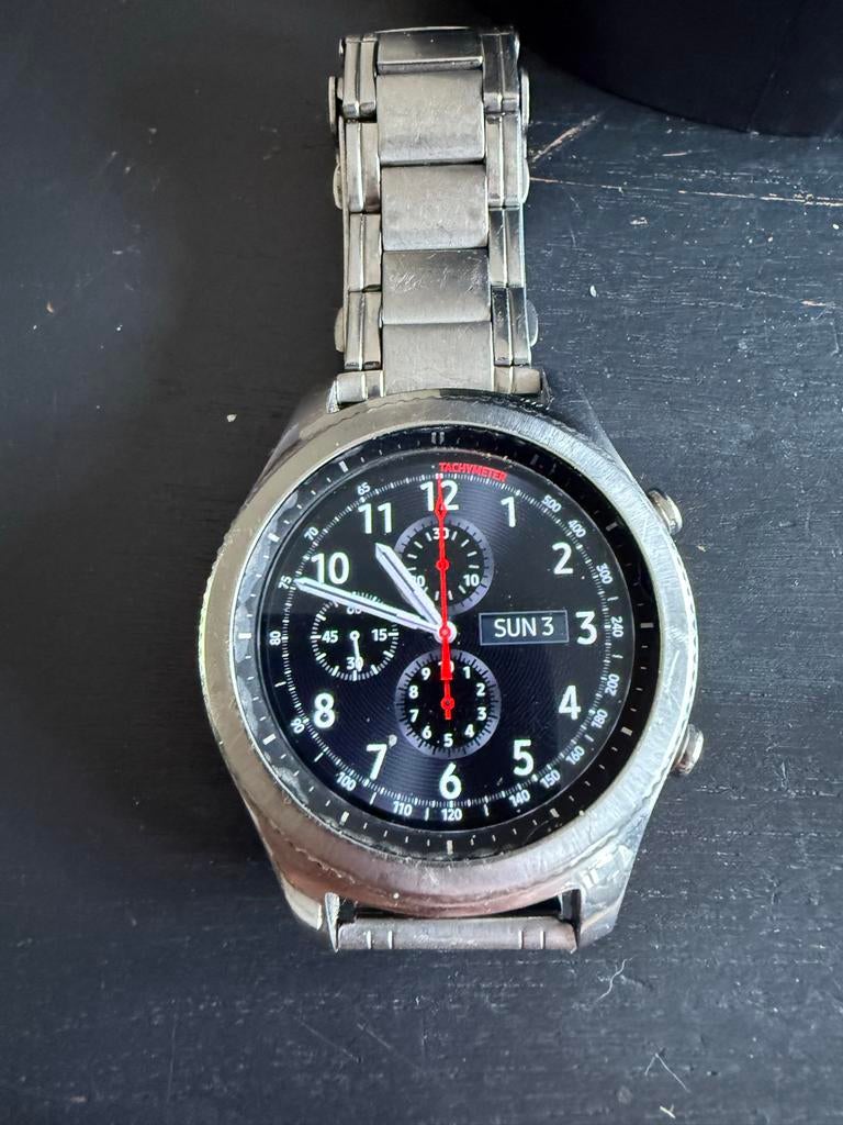 Samsung Gear S3 Classic - Compleet met doos en toebehoren, Gebruikt, Hartslag, Ophalen of Verzenden, Waterdicht