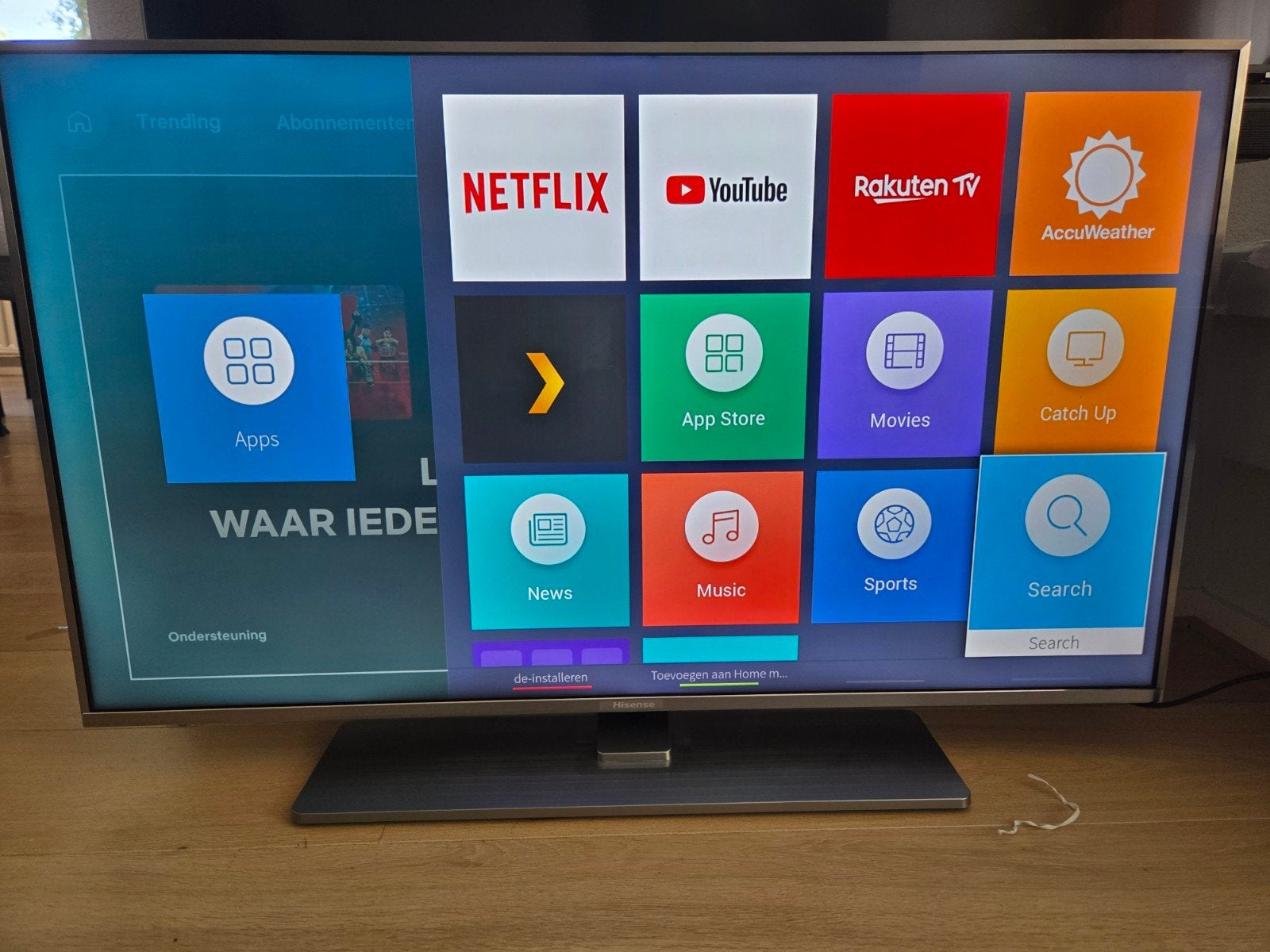 Hisense televisie tv 43inch H43a6550, Overige merken, 50 Hz, Ophalen of Verzenden, Zo goed als nieuw