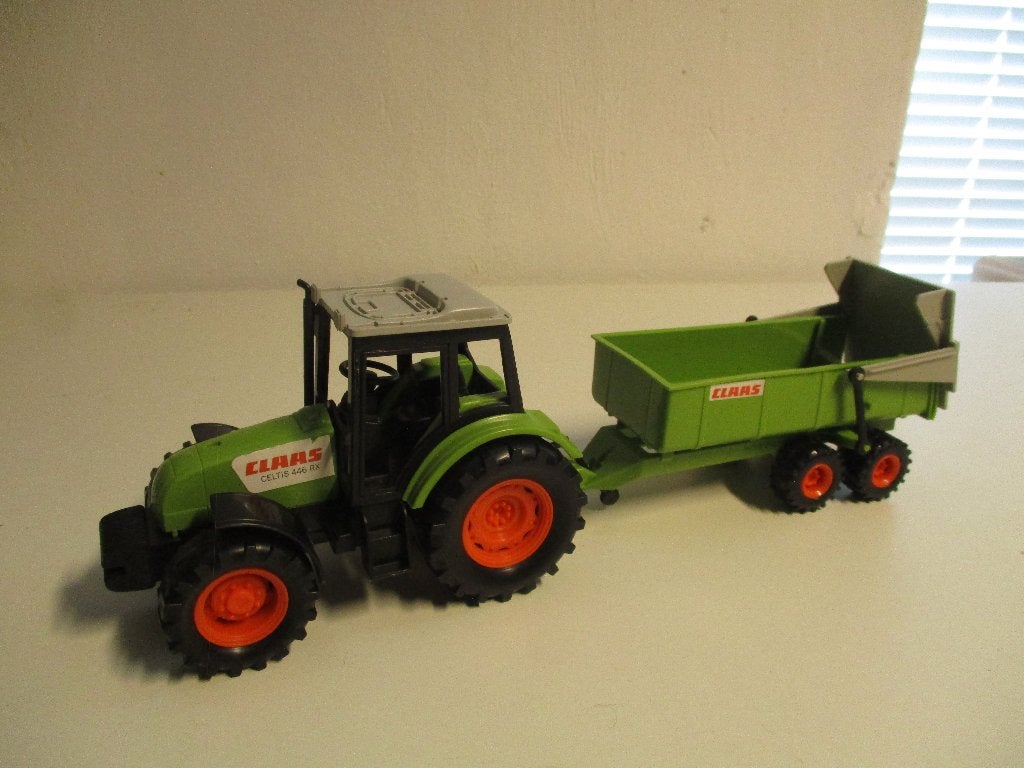 Dickie Claas trekker met kipwagen, Ophalen of Verzenden, Gebruikt