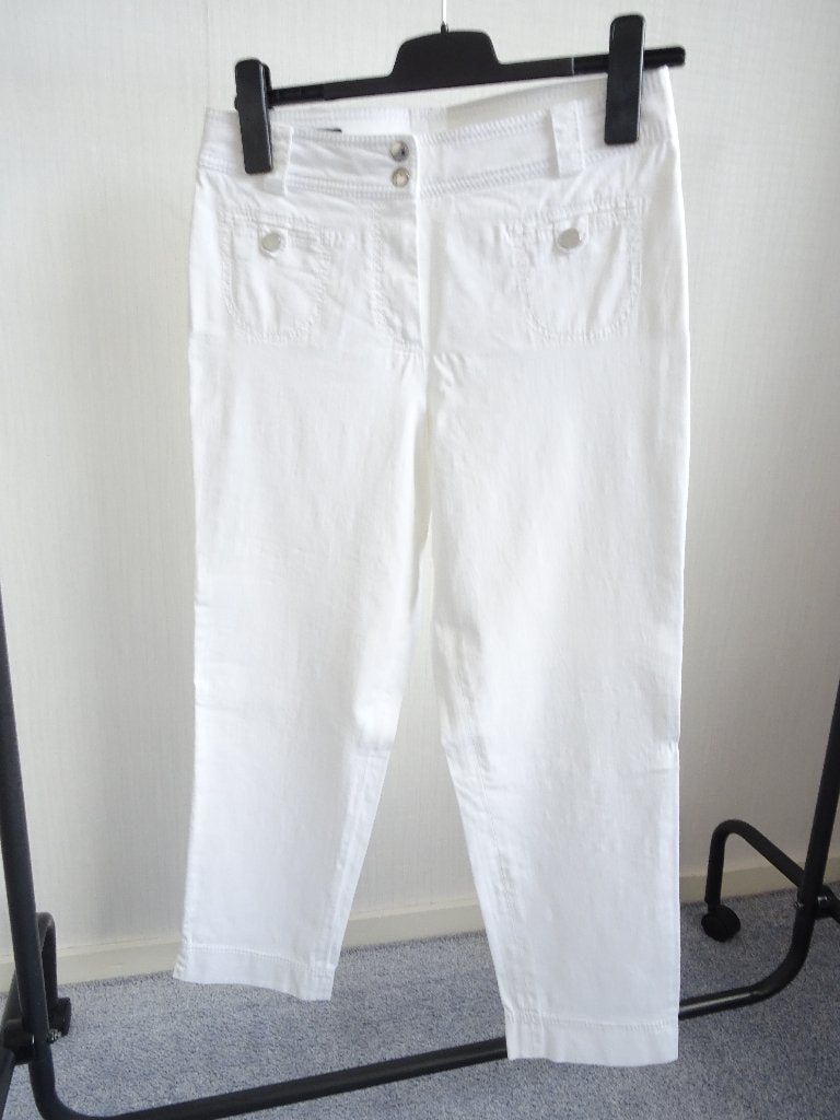 Witte broek  Merk Basler  maat 38  voor  € 12,50, Maat 38/40 (M), Wit, Basler, Ophalen of Verzenden