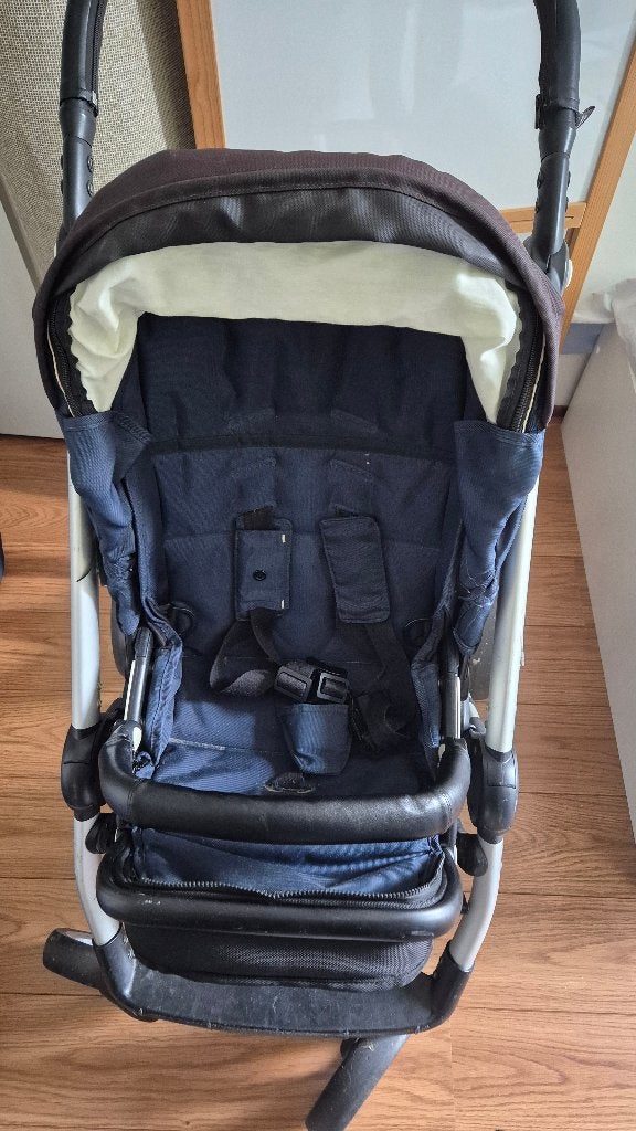 Mutsy evo kinderwagen combi blauw, Ophalen, Gebruikt, Combiwagen, Mutsy