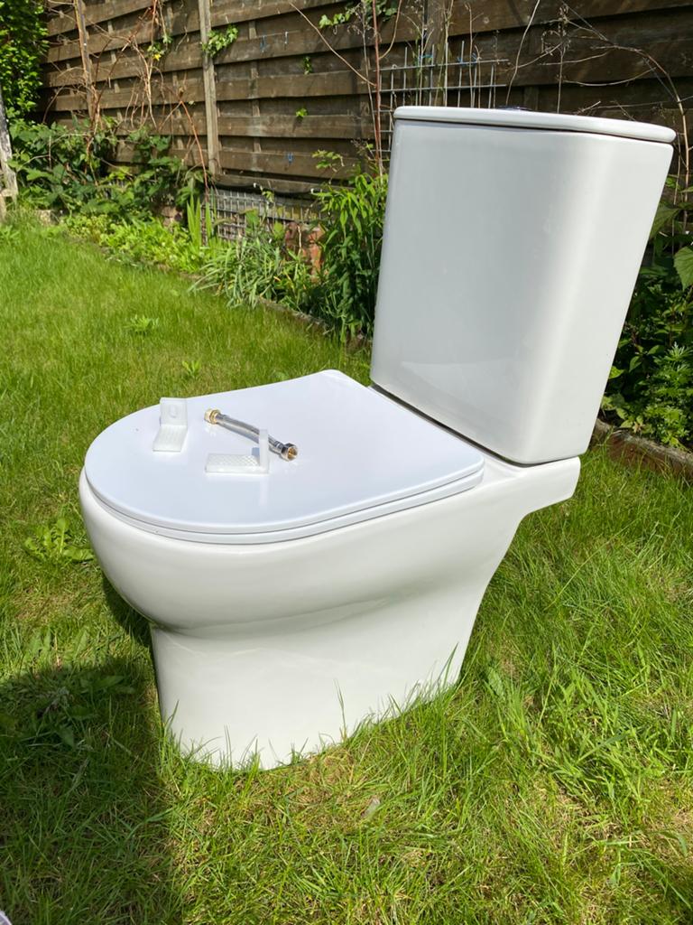 Staande wc, Doe-het-zelf en Verbouw, Sanitair, Ophalen, Zo goed als nieuw, Toilet