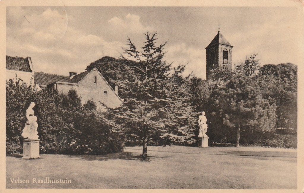 VELSEN Raadhuistuin, Verzenden, 1940 tot 1960, Gelopen, Noord-Holland
