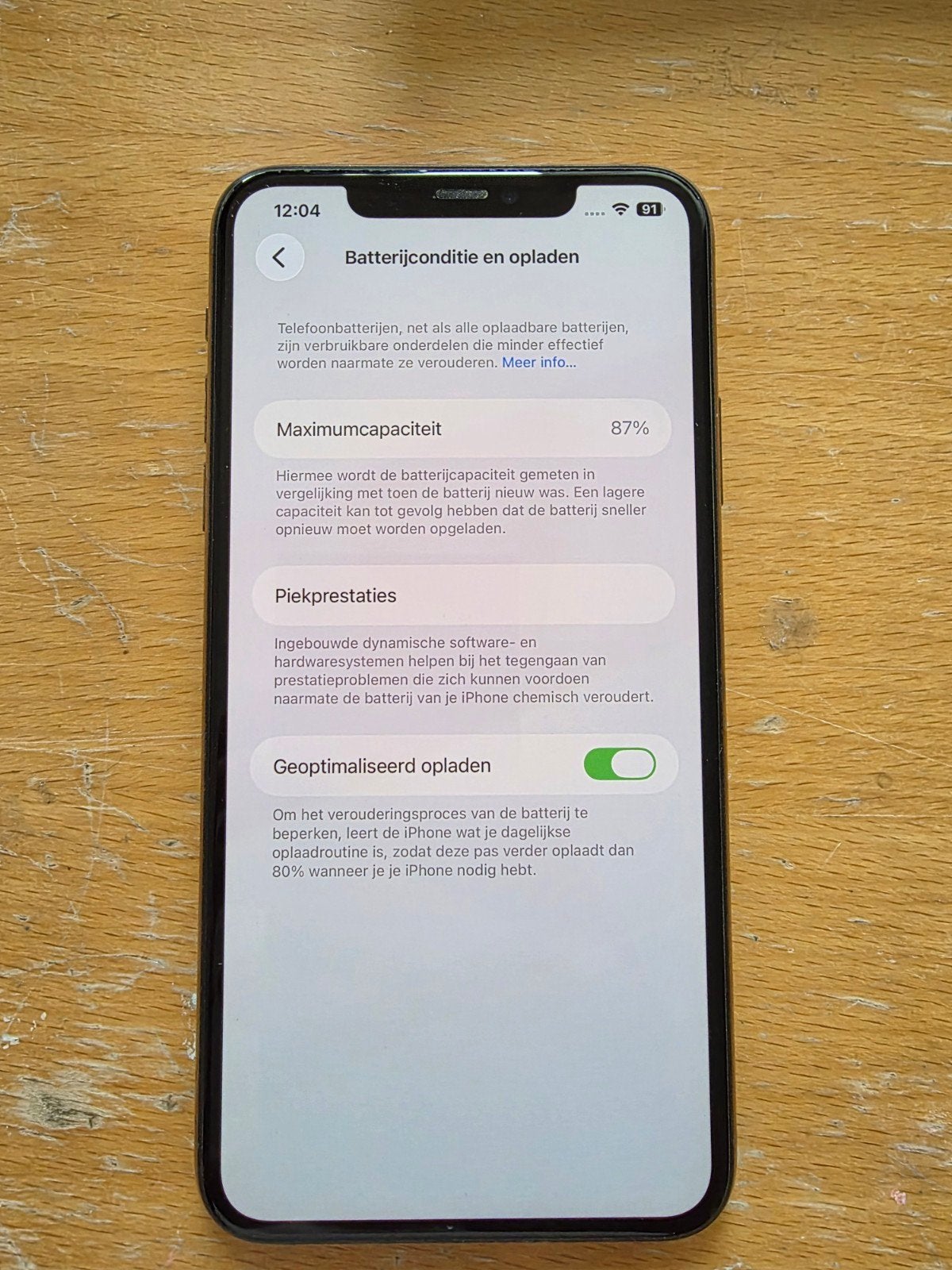 iPhone 11 Pro Max, Telecommunicatie, Mobiele telefoons | Apple iPhone, Ophalen, IPhone 11 Pro Max, Zo goed als nieuw, 87 %