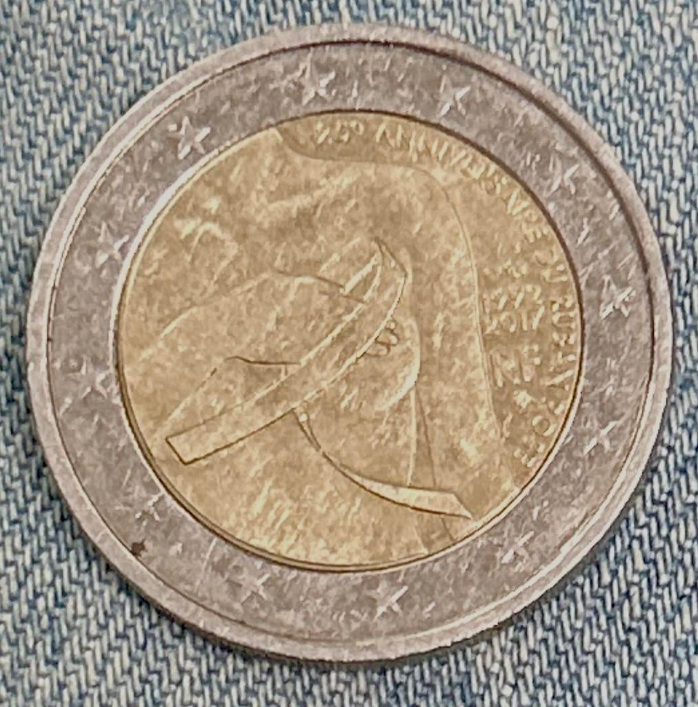 2 Euro Frankrijk 2017 Rodin 100 jaar, Postzegels en Munten, Ophalen of Verzenden, Frankrijk, 2 euro, Losse munt