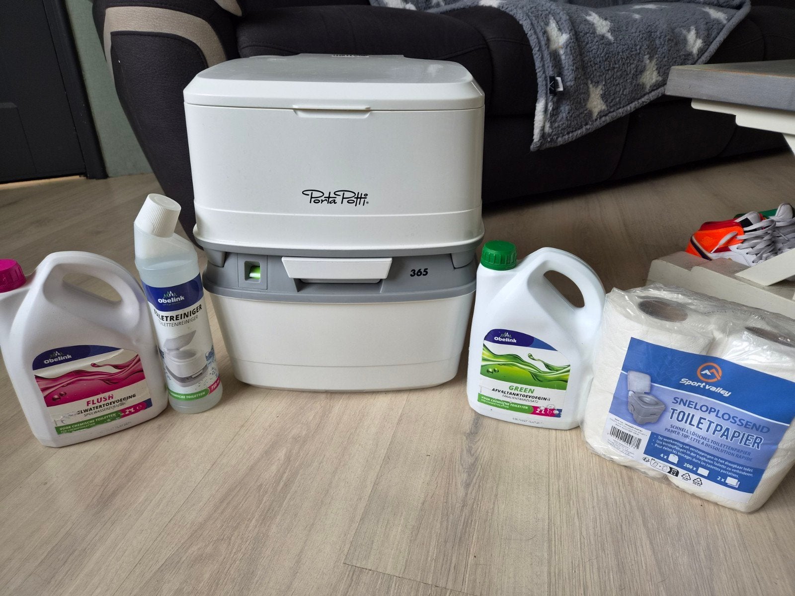 Thetford Porta Potti 365 Chemisch Toilet met toebehoren, Caravans en Kamperen, Ophalen, Nieuw