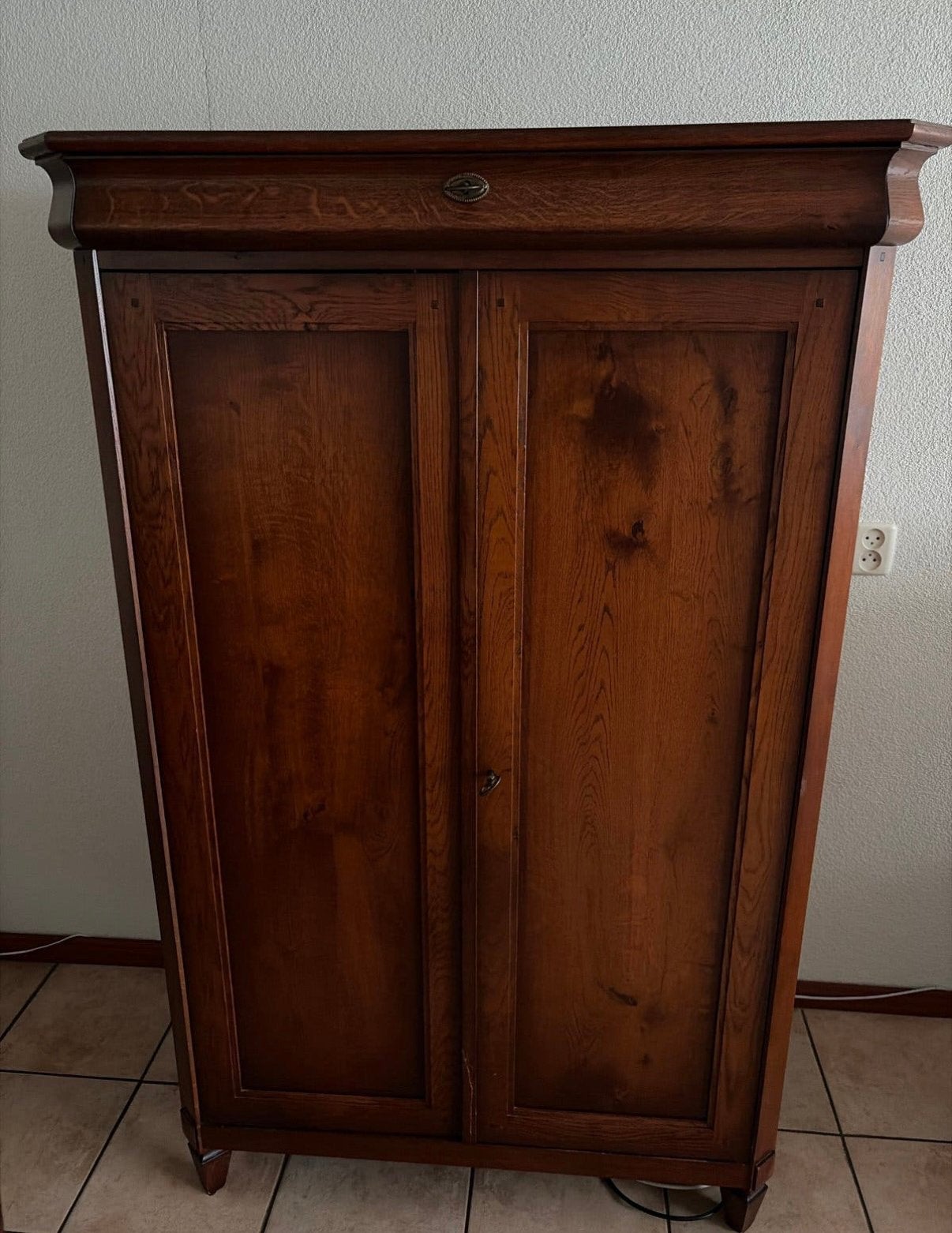 Houten secretairkast / computerkast, Ophalen