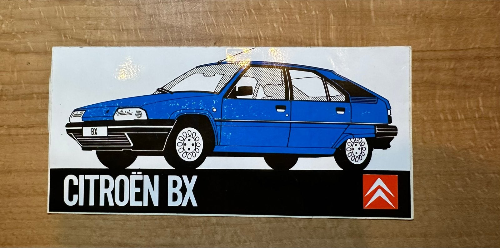 Vintage Citroën BX Sticker - Origineel Design, Ophalen of Verzenden