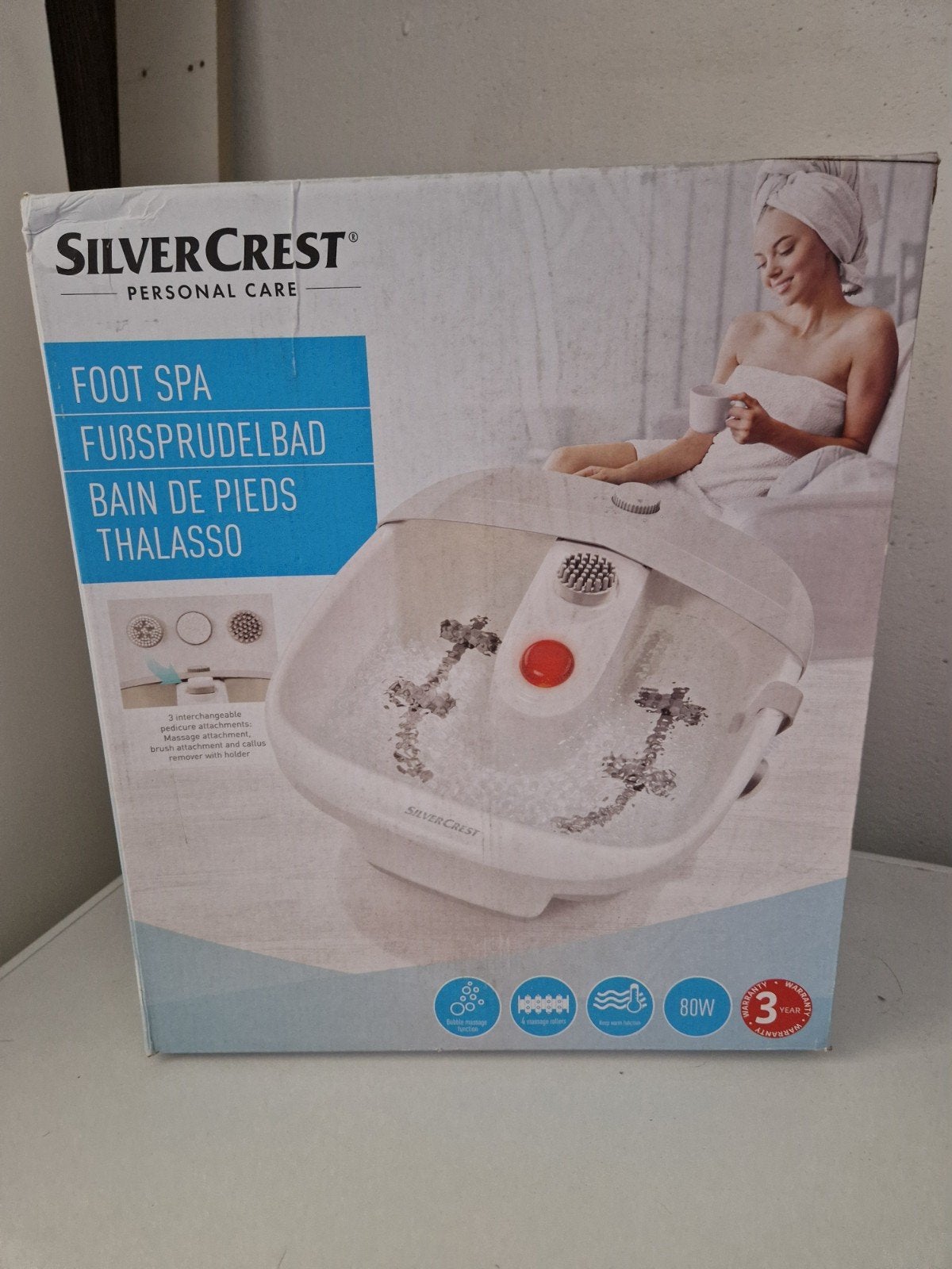 Foot spa - Silvercrest, Ophalen of Verzenden, Zo goed als nieuw, Hand- en Voetverzorging