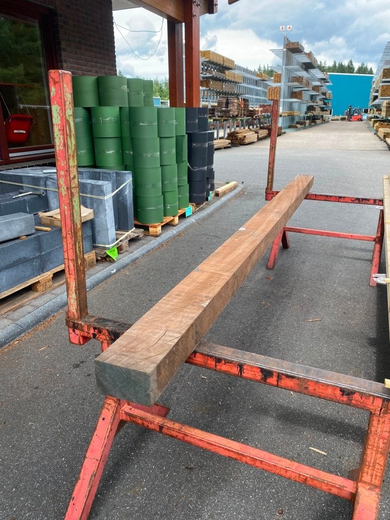 Hardhouten balk 100x160mm 350cm nr. 744, Ophalen, Zo goed als nieuw, Hardhout, 250 cm of meer