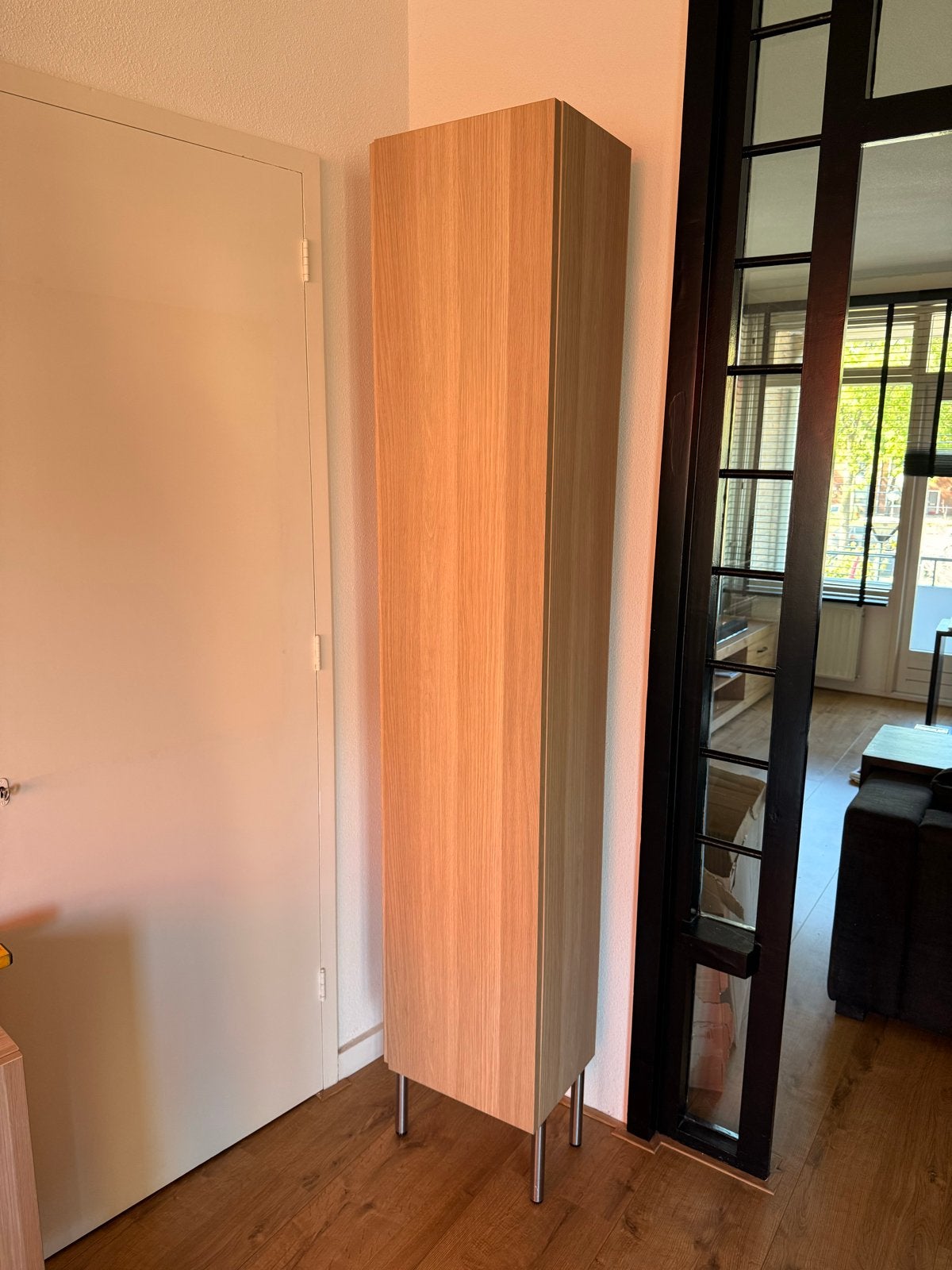 Hoge GODMORGON IKEA kast licht eiken, Ophalen, Gebruikt