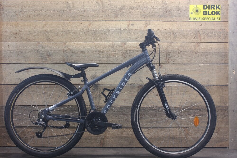 27,5 inch BTwin Rockrider ATB 21v grijs + 3 mnd garantie, Fietsen en Brommers, Fietsen | Mountainbikes en ATB, Niet ingevuld, Gebruikt
